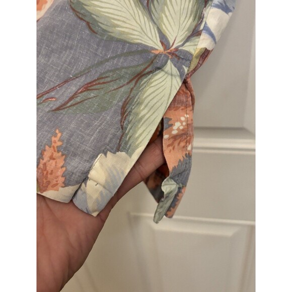 Reyn Spooner Hawaiian Shirt Men's Large Floral colorful vintage USA MADE - Picture 4 of 9